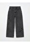Wideleg Embroidered Girl's Jean Trousers