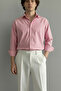 Men's Old Money Oversize Striped Linen Shirt