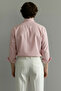 Men's Old Money Oversize Striped Linen Shirt - 5
