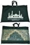 YU WELL Foldable Prayer Mat with Back Support & Carrying Bag, 2-in-1 Prayer Rug 110×60CM Green - 4