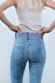 Maternity Stretchy Skinny Jeans with Elastic Waistband Light Blue - 7