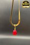 Italian Steel Chain Pomegranate Necklace Abundance Luck Feminine Energy – Handcrafted Glass Beads – 55 cm - 6