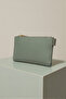 Stylish Leather Women's Wallet in Mint Green with Special Box, Zipper, Card Holder, and Multiple Compartments - 3