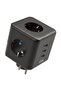 Heat Resistant Cube Socket with Thermal Current Protection and Child Protection 3 Socket Inputs 3 USB Inputs - 2