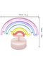 Plastic Rainbow Neon Led Light – Decorative Colorful Desktop and Ambiance Lighting - 5