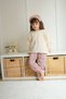 Girl's Muslin Scallop Embroidered Blouse & Pants 2-Piece Set - 3