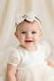 Gold Glittery Tulle Bow Baby Headband – Special Day & Newborn Accessory - 4
