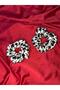 Women's Black and White Patterned Scrunchie Rubber Hair Tie |   Hair Collection Clip – Single - 2
