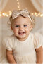 Gold Sequined Ballerina Bow Baby Headband – Special Day & Newborn Accessory - 2