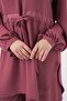 Bdart Crew Neck Tie-Dye Detailed Tunic and Wide-Leg Pants Set - 4