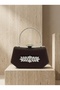 Brown Z.A.R.A. Satin Crystal Stone Embroidered Chain Women's Evening Dress Bag Wedding Engagement Graduation - 3