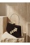 Brown Z.A.R.A. Satin Crystal Stone Embroidered Chain Women's Evening Dress Bag Wedding Engagement Graduation - 2