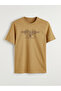 Nevavm Oval Collar Printed Combed Cotton Men's T-Shirt - 5