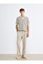 Polo Neck Striped Men's T-Shirt - 2