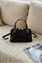 Women's Crocodile Patterned Bowling Bag with Daily Strap, Stylish Daily Office Hand and Shoulder Bag - 3