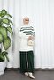 Stripe Detailed Knitwear Set - 2