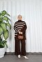 Stripe Detailed Knitwear Set - 2