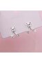 style1 Vintage Cat Cat Paw Back Hanging Stud Earrings Unique Niche Design High End Earrings Gift Ear - 6