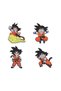 4 Pcs 4 Pcs Cartoon Character Brooch Handsome Dragon Ball Son Goku Enamel Pin Metal Badge Jew