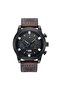 Stylish Leather Strap Calendar Function 3 Atm Water Resistant Luxury Sport Men's Wrist Watch