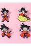 4 Pcs 4 Pcs Cartoon Character Brooch Handsome Dragon Ball Son Goku Enamel Pin Metal Badge Jew - 7