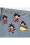 4 Pcs 4 Pcs Cartoon Character Brooch Handsome Dragon Ball Son Goku Enamel Pin Metal Badge Jew - 3