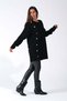 Black Crew Neck Ribbed Button Detailed Knitwear Sweater - 2