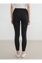 Black High Waist Women's Leggings (S6) - 4