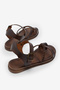 Women's Tan Thermo Sole Comfortable Cross-Strap Flip-Flop Sandals - 2