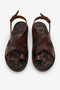 Women's Tan Poly Sole Comfortable Fit Cross-Strap Flip-Flop Sandals - 4