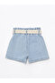 Seray New Season Basic Belt Pack Girls' Jean Shorts - 2