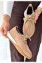 Sier Beige Suede Lace-Up Sneakers