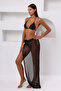 Side Tie Long Mesh Skirt 4811 - 3