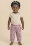 100% Cotton Elastic Cuffed Patterned Baby Girl Sweatpants - Comfortable Fit Seasonal Trousers