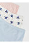 Vizyon New Season Stitch and Angel Printed Girls' 3-Piece Boxer Set - 6