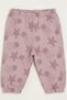100% Cotton Elastic Cuffed Patterned Baby Girl Sweatpants - Comfortable Fit Seasonal Trousers - 5