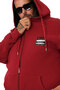 Mode XL Large Size Men's Sweat Hooded 1981 U25808 Bordo - 4
