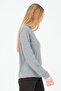 Women's Crew Neck Grey / Anthracite Melange Long Sleeve Sports Top - 4