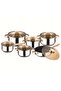 Professional Stainless Steel Kitchen Cookware Set, Multi Piece Pots and Pans with Glass Lids, Induct - 2