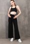 Women's High Waist Belted Palazzo Pants Wide Leg