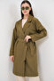 Women's Double-Breasted Collar Trench Coat 5987 - Khaki - 5