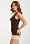 Thick Strap Women's Corset Tank Top 6055 - 4