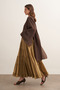 Ruth Layered Voile Long Skirt Olive - 4