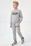 3-Piece Round Neck Print Detailed 6-Piece Boys' Tracksuit Set - 3