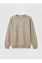 Nevavm Women's Thick Sweatshirt with Oval Collar and Printed Design - 5