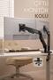 Dual Monitor Arm Vesa Compatible Motion Adjustable Monitor Stand 17-32" 9+9 kg Capacity Holder