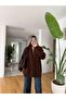 Bisso Zippered Casual Sweater - Brown - 2
