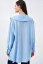 Women's Baby Collar Long Tunic 5967 - Blue - 7