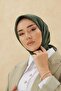 وشاح لامع منقوش - 8647 - أخضر عسكري