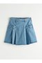 Quality Parts Battery Detailed Girls' Jean Skirt from Çelebi Store